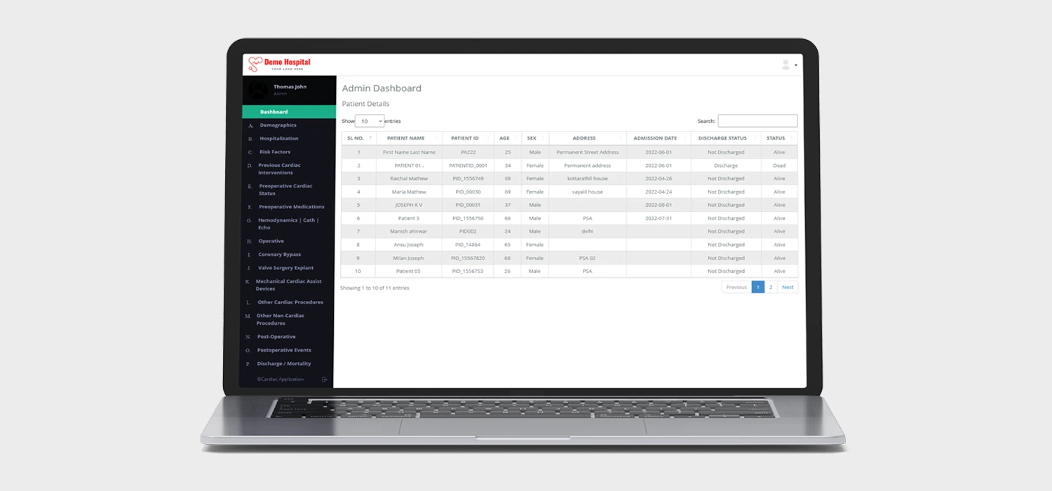 CardiacApp product presentation from Benagon